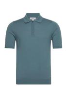 Maxwell Designers Polos Short-sleeved Blue Reiss