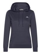 Vice Hood Tops Sweat-shirts & Hoodies Hoodies Navy J. Lindeberg