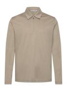 Laron Ls Tops Polos Long-sleeved Beige Tiger Of Sweden