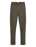 Como Tapered Drawstring Pants - Sea Bottoms Trousers Casual Khaki Gree...