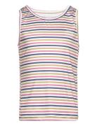 Sport Top - Striped Aop Tops T-shirts Sleeveless Multi/patterned Color...