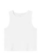 Nkfnakal Sl Short Top Noos Tops T-shirts Sleeveless White Name It