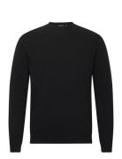 Valter Roundneck Designers Knitwear Round Necks Black Oscar Jacobson