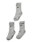 Nike Dri-Fit Crew Socks Sokker Strømper Grey Nike