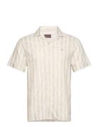 Printed Short Sleeve Shirt Designers Shirts Short-sleeved Beige Morris