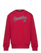 Sweater L/S Tops Sweat-shirts & Hoodies Sweat-shirts Red United Colors...