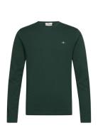 Slim Shield Ls T-Shirt Tops T-shirts Long-sleeved Green GANT