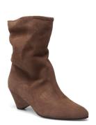 Vully 50 Triangle Shoes Boots Ankle Boots Ankle Boots With Heel Brown ...