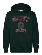 Front Graphic Sweat Hoodie Tops Sweat-shirts & Hoodies Hoodies Green G...