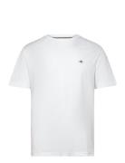 Emb Archive Shield Tshirt Tops T-shirts Short-sleeved White GANT