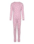 Nmfnightset Pink Butterfly Rib Noos Pyjamas Sett Pink Name It