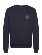 Globe Sweatshirt Tops Sweat-shirts & Hoodies Sweat-shirts Navy Les Deu...