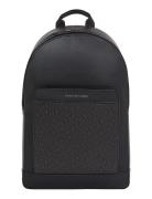 Th Monogram Backpack Ryggsekk Veske Black Tommy Hilfiger