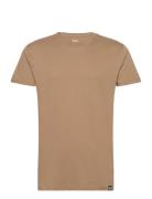 Organic Thor Tee Tops T-shirts Short-sleeved Beige Mads Nørgaard