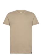 Organic Thor Tee Tops T-shirts Short-sleeved Beige Mads Nørgaard