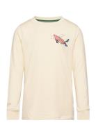 Tnlarson L_S Tee Tops T-shirts Long-sleeved T-shirts Cream The New