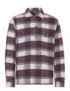 Plaid Coaling Ls Shirt Tops Shirts Casual Purple Dickies