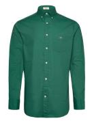 Reg Poplin Shirt Tops Shirts Casual Green GANT