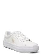 Vulc Flatform Low Mg Lth Lave Sneakers White Calvin Klein