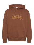 Nord Hooded Sweatshirt Tops Sweat-shirts & Hoodies Hoodies Brown Makia