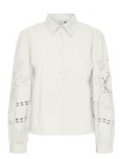 Yasm Lla Ls Shirt S. Tops Shirts Long-sleeved White YAS