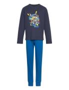 Lwaris 608 - Pyjamas Pyjamas Sett Blue LEGO Kidswear