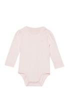 Puff-Sleeve Jersey Bodysuit Bodies Long-sleeved Pink Ralph Lauren Baby