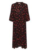 Kaamber Long Layer Dress Printed Maxikjole Festkjole Black Kaffe