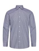 Bs Hassan Modern Fit Shirt Tops Shirts Business Blue Bruun & Stengade