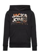 Jjluke Sweat Hood Jnr Tops Sweat-shirts & Hoodies Hoodies Black Jack &...