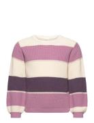 Pullover Ls Knit Tops Knitwear Pullovers Multi/patterned Minymo