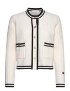 Gweneth Jacket Tops Knitwear Cardigans White BUSNEL