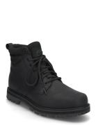 Britton Road Mid Lace Up Waterproof Boot Black Full Grain Støvletter M...