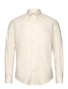 Brushed Twill Shirt-Classic Fit Designers Shirts Casual Cream Morris