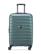 Shadow 5.0 66 Cm Trolley Case Bags Suitcases Green DELSEY PARIS