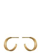 Poetry Hoops Accessories Jewellery Earrings Hoops Gold Pernille Corydo...