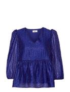 Tynna Top Tops Blouses Long-sleeved Blue Modström