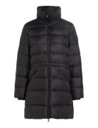 Mw Down Funnel Nk Coat Fôret Kåpe Black Tommy Hilfiger