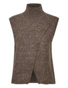 Kataris Knit Vest Vests Knitted Vests Brown Kaffe