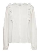 Rwchantel Ls Shirt Tops Blouses Long-sleeved White Rosemunde