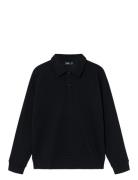 Nlmnikid Ls Polo Sweat Tops Sweat-shirts & Hoodies Sweat-shirts Black ...