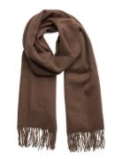 Wayne Wool Scarf Accessories Scarves Winter Scarves Brown Les Deux