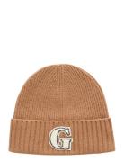 G Badge Beanie Beanie Accessories Headwear Beanies Brown GANT