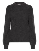 Slflulu Ls Structure Knit O-Neck Tops Knitwear Jumpers Brown Selected ...