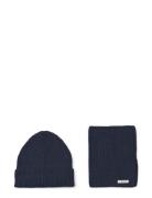 Lina Hamper Accessories Headwear Hats Beanie Navy Liewood