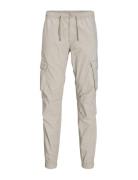 Jpstkane Noah Cuffed Cargo Noos Bottoms Trousers Cargo Pants Beige Jac...