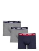 Puma Men Everyday Boxer 3P Boksershorts Grey PUMA