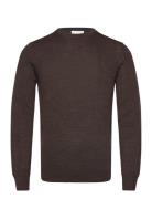 Bs Jupiter Regular Fit Knitwear Tops Knitwear Round Necks Brown Bruun ...