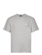 Boxy Tee S/S Artwork Tops T-shirts Short-sleeved Grey HAN Kjøbenhavn