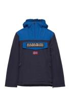 Rainforest Pocket Winter Anorak Jacket Tynn Jakke Skalljakke Blue Napa...